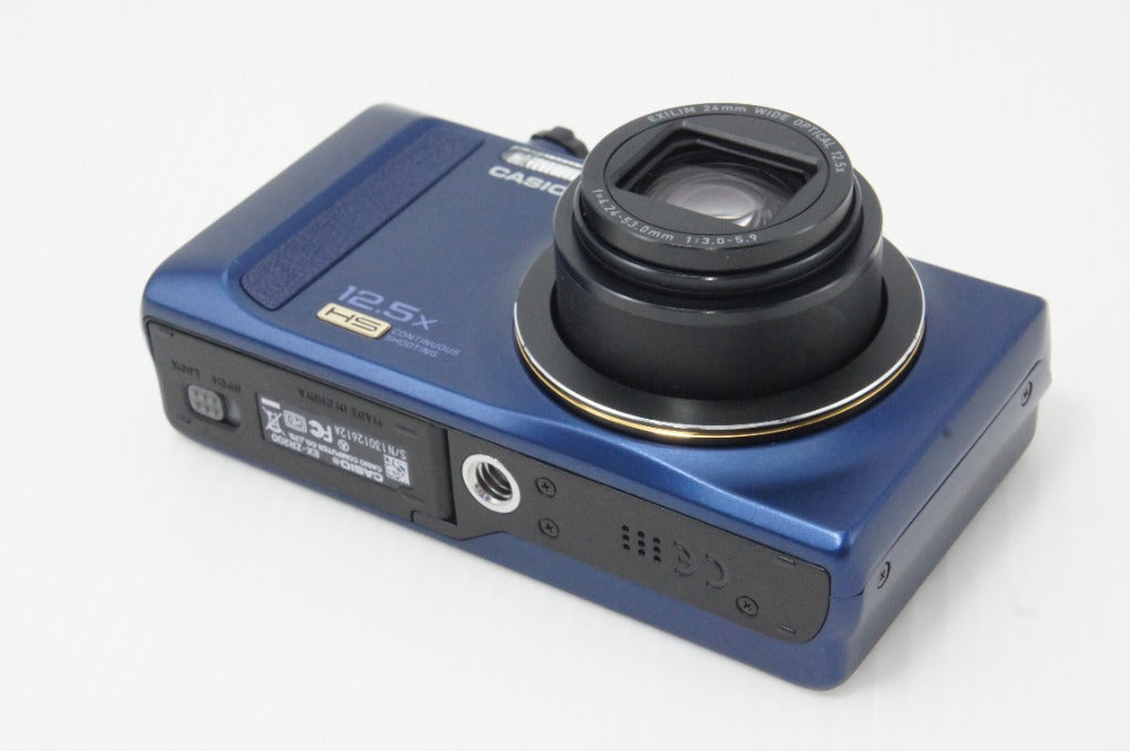 Excellent condition CASIO HIGH SPEED EXILIM EX-ZR200 Compact Digital Camera Blue 260619t