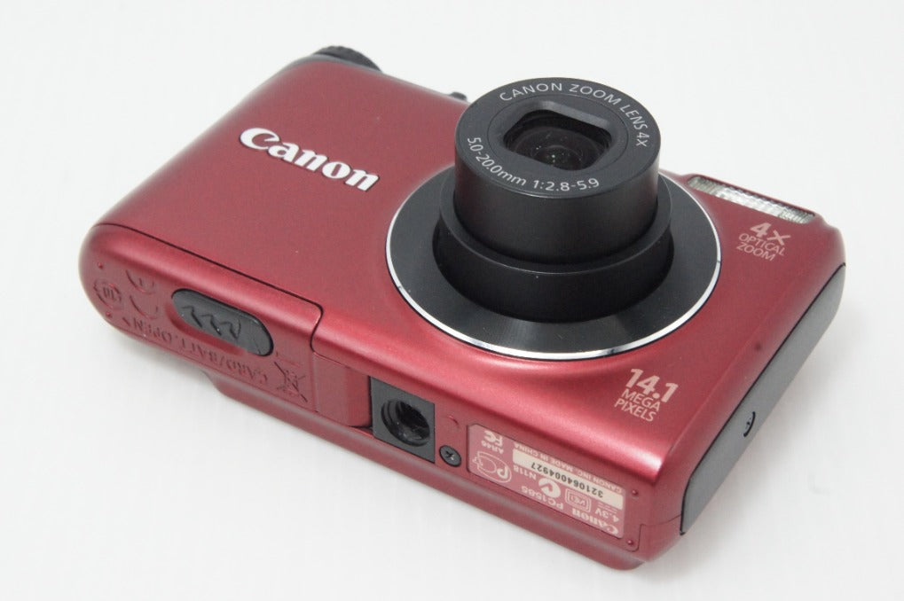 美品 Canon キヤノン PowerShot A2200 コンパクトデジタルカメラ レッド 元箱付 260612s