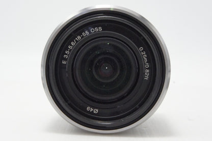 SONY ソニー E 18-55mm F3.5-5.6 OSS SEL1855 シルバー Eマウント APS-C ズームレンズ 260619q
