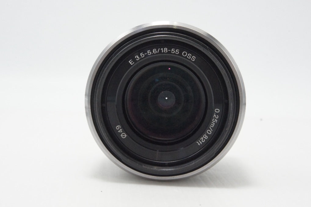 SONY ソニー E 18-55mm F3.5-5.6 OSS SEL1855 シルバー Eマウント APS-C ズームレンズ 260619ab