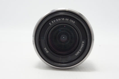 SONY ソニー E 18-55mm F3.5-5.6 OSS SEL1855 シルバー Eマウント APS-C ズームレンズ 260619ab