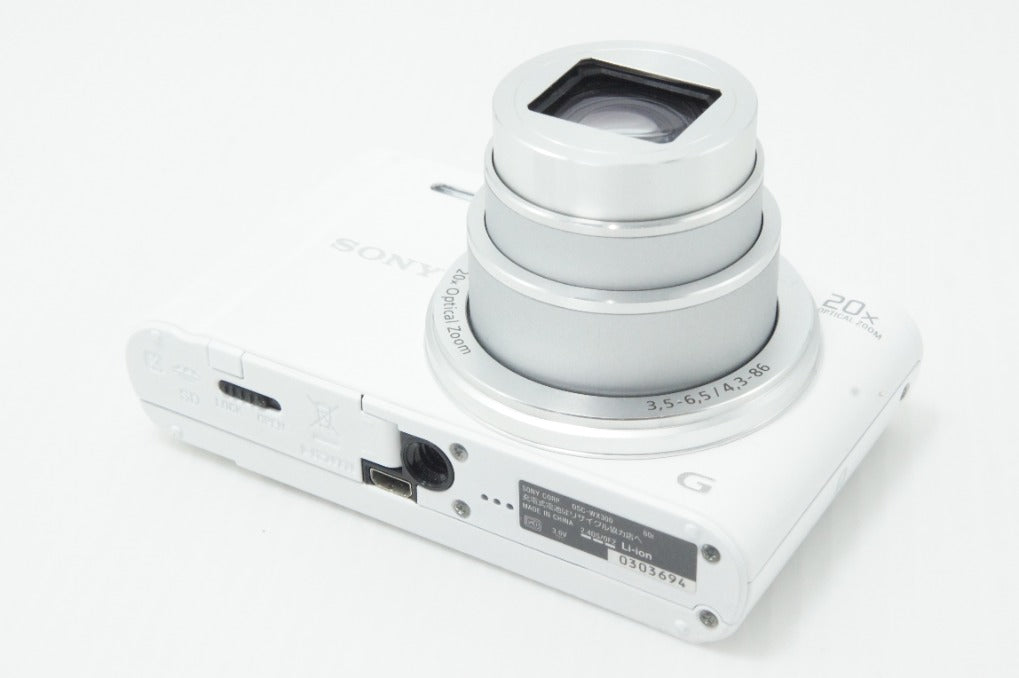 良品 SONY ソニー Cyber-shot DSC-WX300 コンパクトデジタルカメラ ホワイト 260619aa