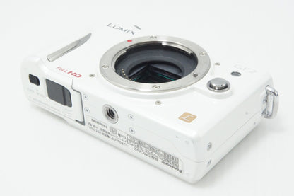 Excellent Panasonic LUMIX DMC-GF2 Body Mirrorless Camera White with Original Box 260620ae