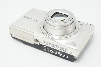良品 Nikon ニコン COOLPIX S6100 コンパクトデジタルカメラ シャンパンシルバー 260623w