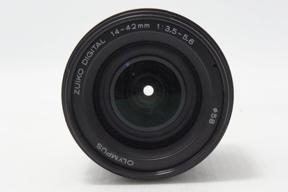 OLYMPUS オリンパス ZUIKO DIGITAL ED 14-42mm F3.5-5.6 フォーサーズ ズームレンズ フード付 260623k