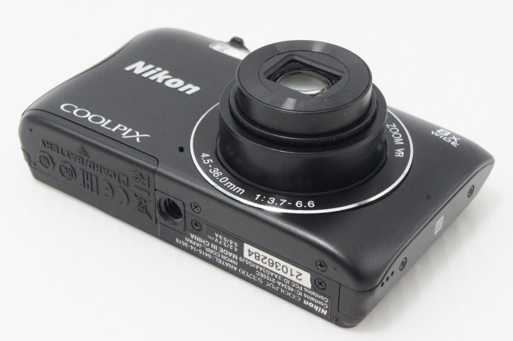 美品 Nikon ニコン COOLPIX S3700 コンパクトデジタルカメラ ブラック