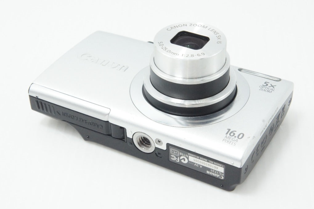 良品 Canon キヤノン PowerShot A2400 IS コンパクトデジタルカメラ シルバー 260624ax