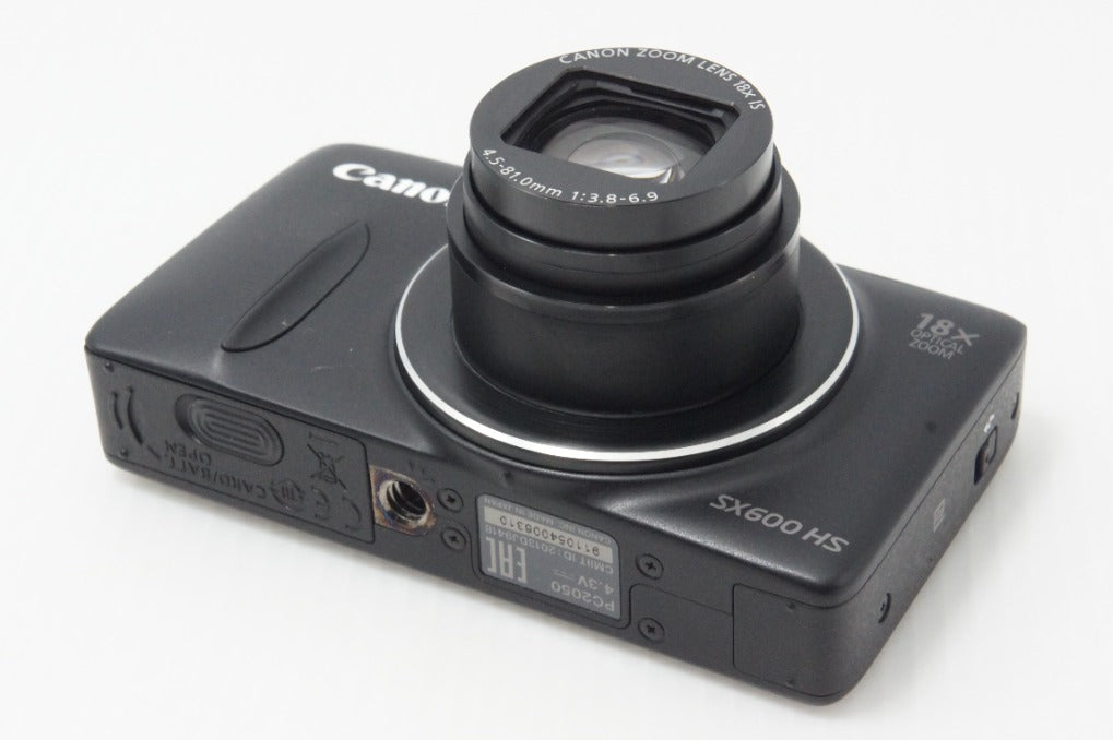 美品 Canon キヤノン PowerShot SX600 HS コンパクトデジタルカメラ ブラック 260624at
