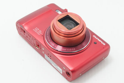 美品 OLYMPUS オリンパス STYLUS VR-370 コンパクトデジタルカメラ レッド 260624g