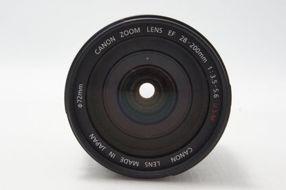 Canon キヤノン EF 28-200mm F3.5-5.6 USM フルサイズ ズームレンズ フード ポーチ付 260624bd