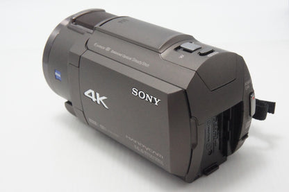 美品 SONY ソニー Handycam FDR-AX40 デジタル4Kビデオカメラレコーダー ブラウン ケース付 260624a