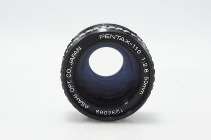 PENTAX-110 ペンタックス 50mm F2.8 MF 単焦点レンズ ケース付 260624ao