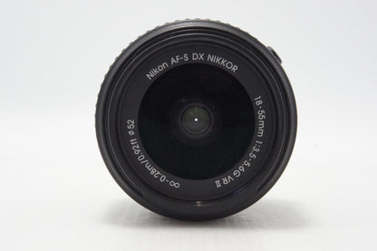 美品 Nikon ニコン AF-S DX NIKKOR 18-55mm F3.5-5.6G VR II APS-C ズームレンズ 260619aaa