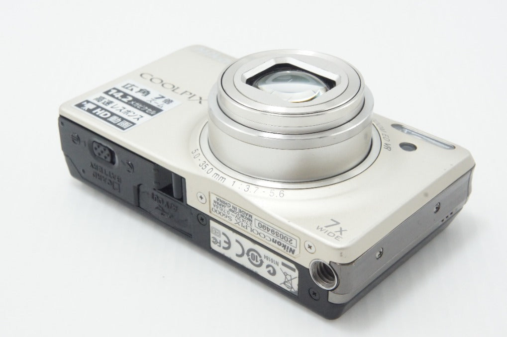 訳あり品 Nikon ニコン COOLPIX S6000 コンパクトデジタルカメラ シャンパンシルバー 260624m