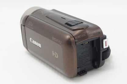 美品 Canon キヤノン iVIS HF R52 ハイビジョンデジタルビデオカメラ ブラウン 260626aa