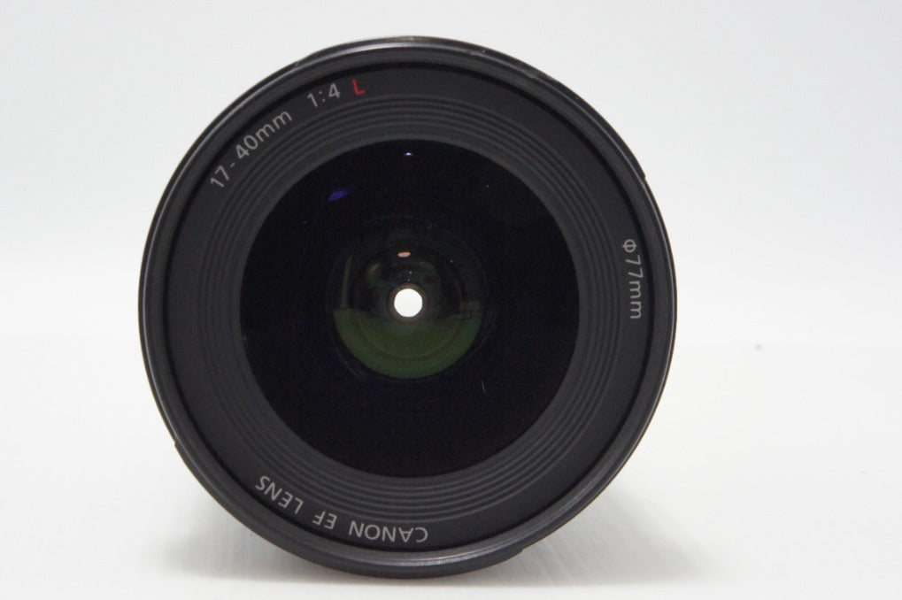 良品 Canon キヤノン EF 17-40mm F4L USM フルサイズ ズームレンズ フード付 260625f