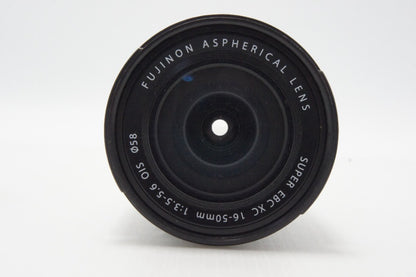 FUJIFILM フジフィルム FUJINON XC 16-50mm F3.5-5.6 OIS ズームレンズ シルバー フード付 260626y
