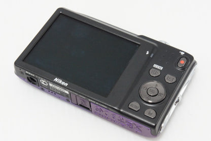 美品 Nikon ニコン COOLPIX S3100 コンパクトデジタルカメラ ファインパープル 260616av