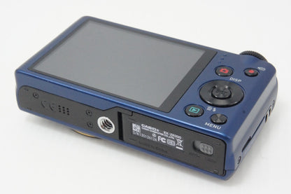 Excellent condition CASIO HIGH SPEED EXILIM EX-ZR200 Compact Digital Camera Blue 260619t