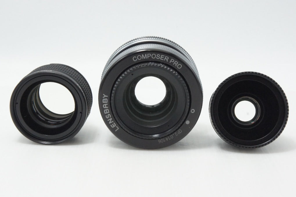 美品 LENS BABY COMPOSER PRO II レンズセット Sweet 50/Sweet 35/Edge 80/Macro Converter Nikon Fマウント 260618am