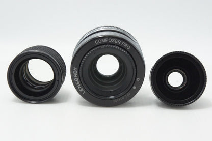 美品 LENS BABY COMPOSER PRO II レンズセット Sweet 50/Sweet 35/Edge 80/Macro Converter Nikon Fマウント 260618am