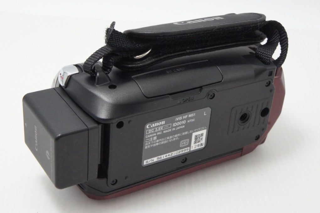 美品 Canon キヤノン iVIS HF M51 デジタルビデオカメラ レッド 260624az