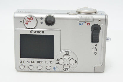 良品 Canon キヤノン IXY DIGITAL 400 コンパクトデジタルカメラ シルバー 260618o