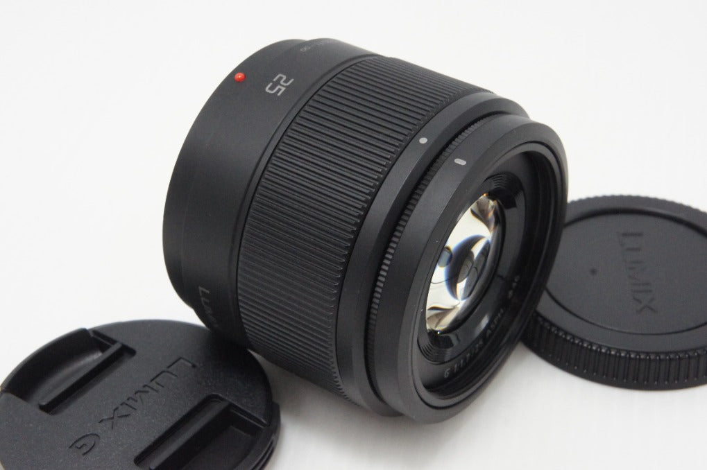 美品 Panasonic パナソニック LUMIX G 25mm F1.7 ASPH. H-H025 マイクロフォーサーズ 単焦点レンズ ブラック 260618ac