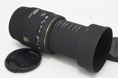 美品 SIGMA シグマ AF MACRO 70mm F2.8 EX DG Canon キヤノン EFマウント フード付 260618ai