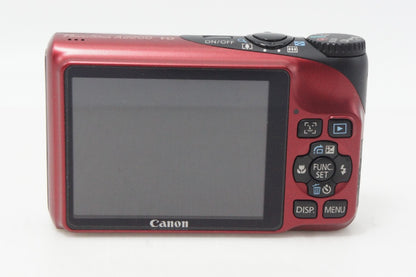 美品 Canon キヤノン PowerShot A2200 コンパクトデジタルカメラ レッド 元箱付 260612s