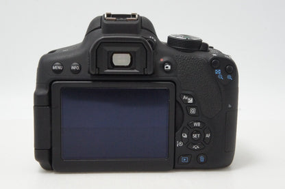 美品 Canon EOS Kiss X8i レンズキット EF-S 18-55mm F3.5-5.6 IS STM Rebel T6i 750D デジタル一眼レフカメラ 260619b