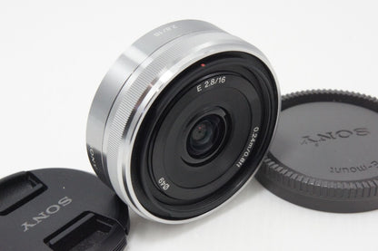 美品 SONY ソニー E 16mm F2.8 SEL16F28 Eマウント APS-C 単焦点レンズ 260619ar