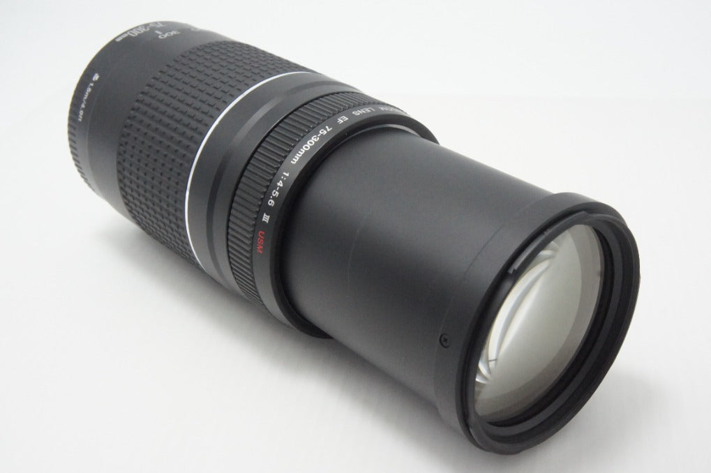 美品 Canon キヤノン EF 75-300mm F4-5.6 III USM フルサイズ ズームレンズ 260619ap
