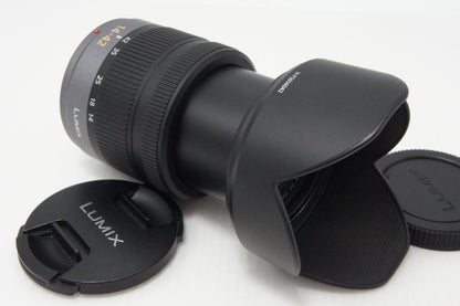 美品 Panasonic LUMIX G VARIO 14-42mm F3.5-5.6 ASPH. MEGA O.I.S H-FS014042 マイクロフォーサーズ フード付 260620ag