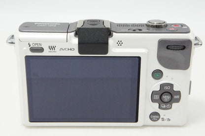 Excellent Panasonic LUMIX DMC-GF2 Body Mirrorless Camera White with Original Box 260620ae