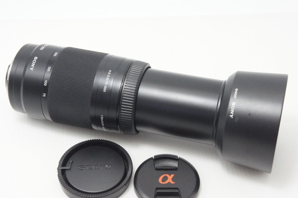 SONY ソニー AF 75-300mm F4.5-5.6 SAL75300 MINOLTA αマウント ズームレンズ フルサイズ フード付 260623h
