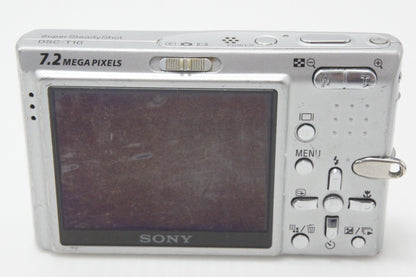 SONY ソニー Cyber-shot DSC-T10 コンパクトデジタルカメラ シルバー 260624ag