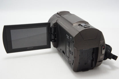 美品 SONY ソニー Handycam FDR-AX40 デジタル4Kビデオカメラレコーダー ブラウン ケース付 260624a