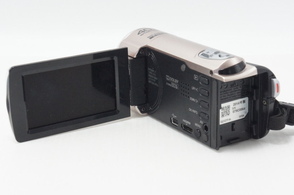 良品 JVC ケンウッド Everio GZ-E77 デジタルビデオカメラ シャンパンゴールド 260626ab
