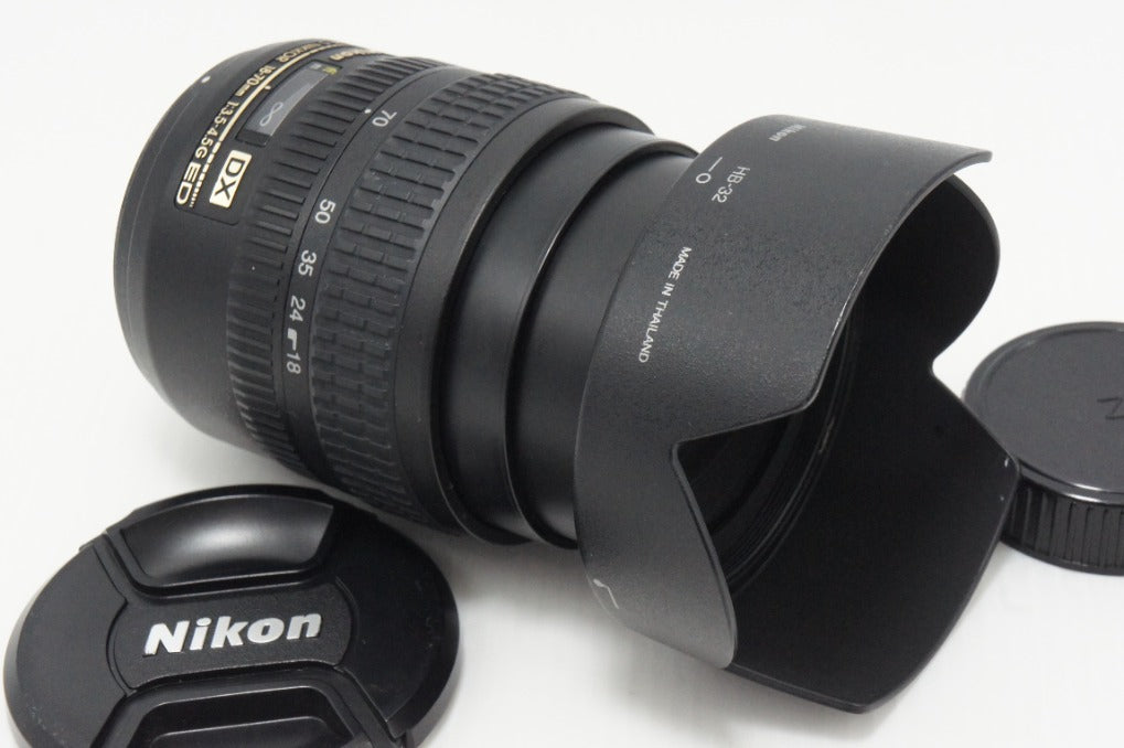 美品 Nikon ニコン AF-S DX ZOOM NIKKOR 18-70mm F3.5-4.5G IF ED APS-C ズームレンズ フード付 260616ao