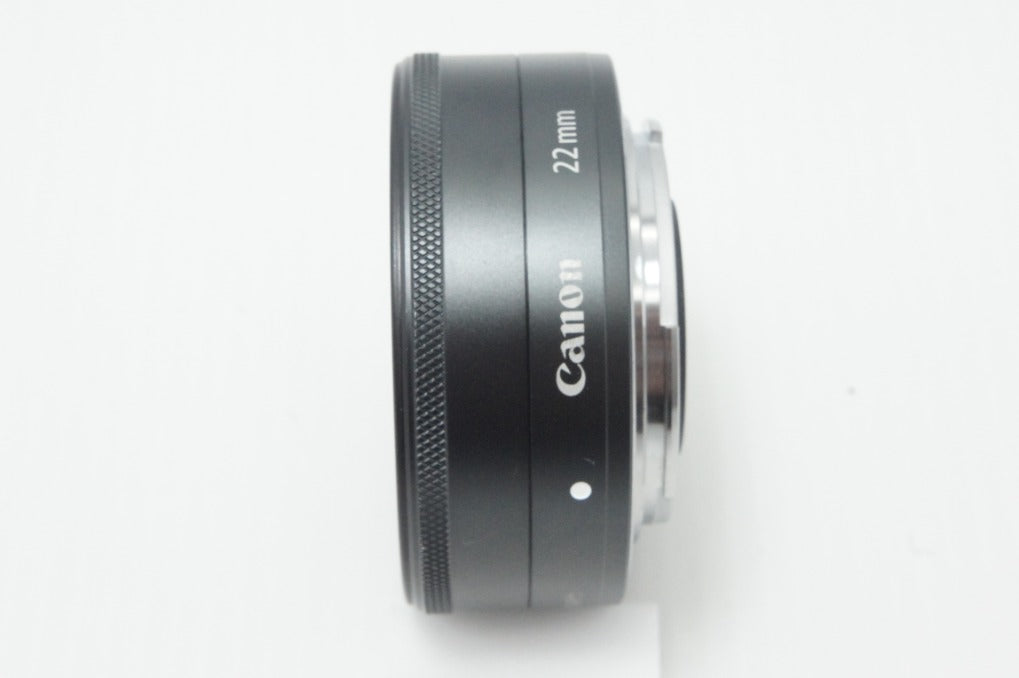 良品 Canon キヤノン EF-M 22mm F2 STM APS-C EF-Mマウント ブラック 単焦点レンズ 260616x