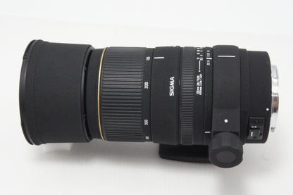 良品 SIGMA シグマ AF APO 135-400mm F4.5-5.6 DG Canon キヤノン EFマウント ズームレンズ フード付 260618ah