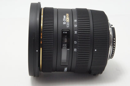 SIGMA シグマ 10-20mm F3.5 EX DC HSM Nikon ニコン Fマウント APS-C ズームレンズ 260618af