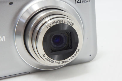 美品 FUJIFILM フジフィルム FinePix JX180 コンパクトデジタルカメラ シルバー 元箱付 260620r