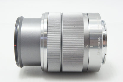 SONY ソニー E 18-55mm F3.5-5.6 OSS SEL1855 シルバー Eマウント APS-C ズームレンズ 260619q