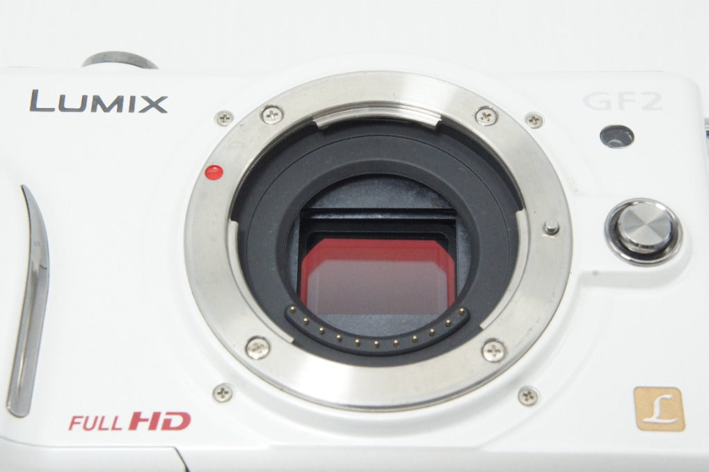 Excellent Panasonic LUMIX DMC-GF2 Body Mirrorless Camera White with Original Box 260620ae