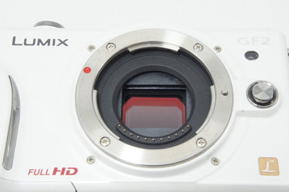 Excellent Panasonic LUMIX DMC-GF2 Body Mirrorless Camera White with Original Box 260620ae