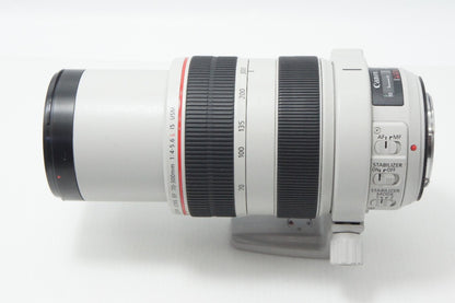 良品 Canon キヤノン EF 70-300mm F4-5.6L IS USM フルサイズ ズームレンズ フード ポーチ付 260624bc