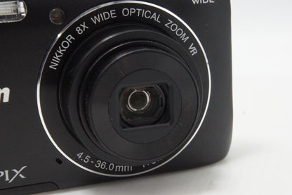美品 Nikon ニコン COOLPIX S3700 コンパクトデジタルカメラ ブラック 260624av