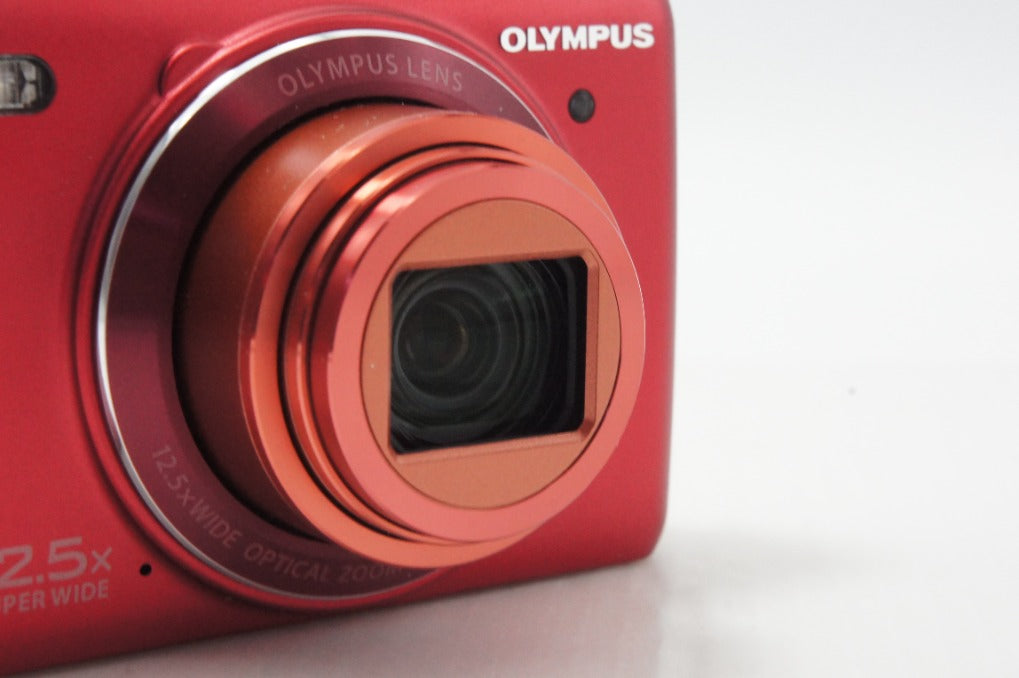 美品 OLYMPUS オリンパス STYLUS VR-370 コンパクトデジタルカメラ レッド 260624g
